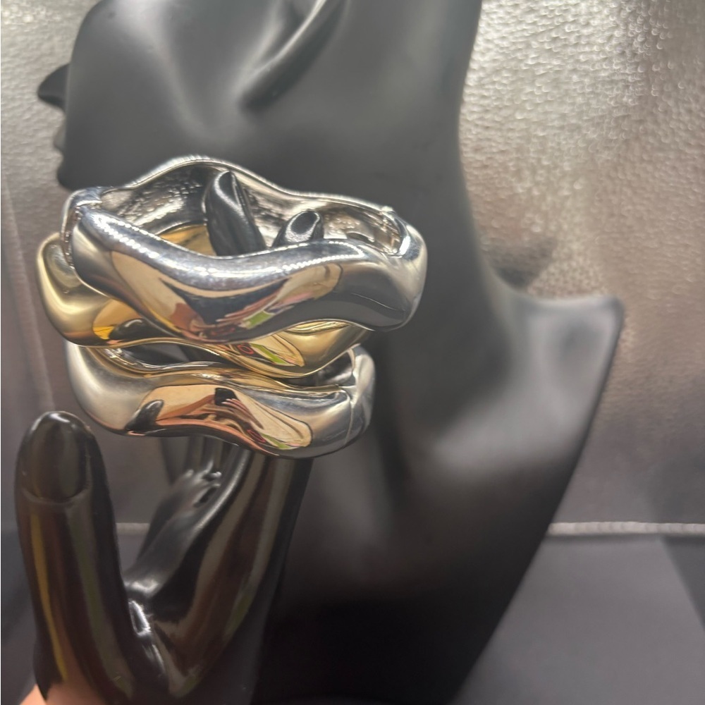 Silver Wave Bangle